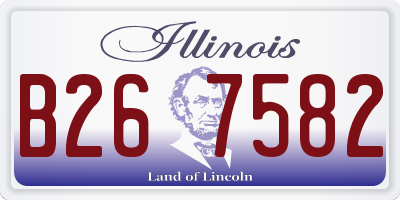 IL license plate B267582