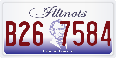 IL license plate B267584