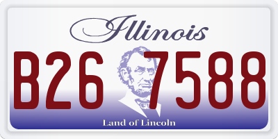IL license plate B267588