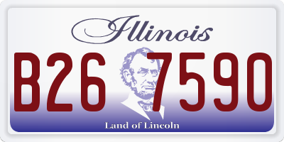 IL license plate B267590