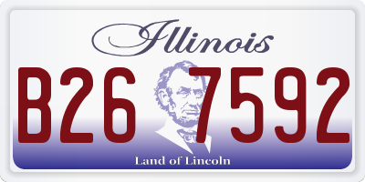 IL license plate B267592