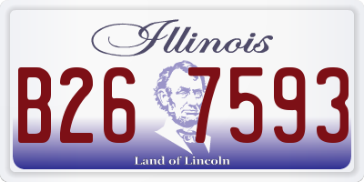 IL license plate B267593