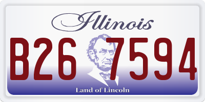 IL license plate B267594