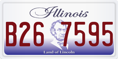 IL license plate B267595