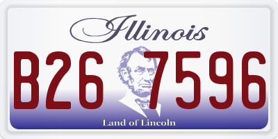 IL license plate B267596