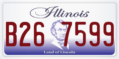 IL license plate B267599