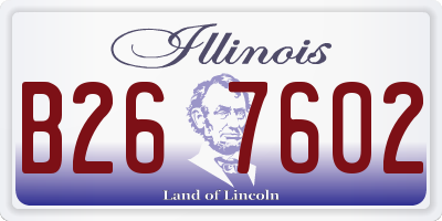 IL license plate B267602