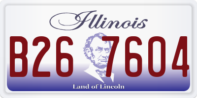 IL license plate B267604