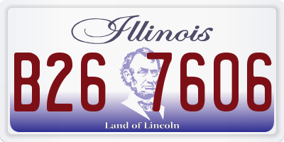 IL license plate B267606
