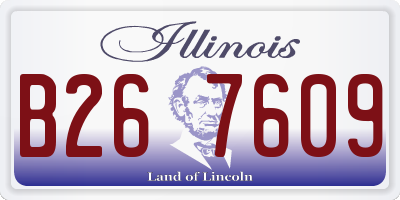 IL license plate B267609