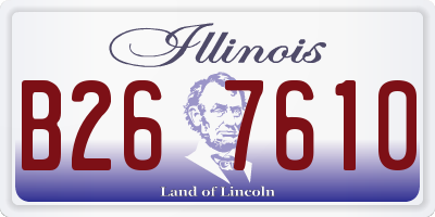 IL license plate B267610