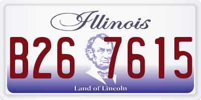 IL license plate B267615