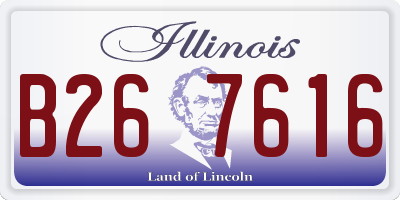 IL license plate B267616
