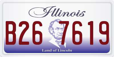 IL license plate B267619