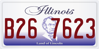 IL license plate B267623