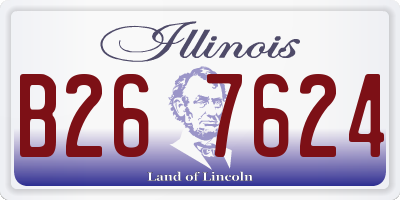 IL license plate B267624