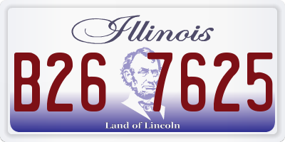IL license plate B267625
