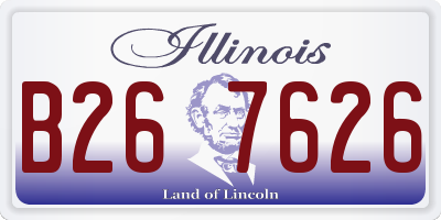 IL license plate B267626