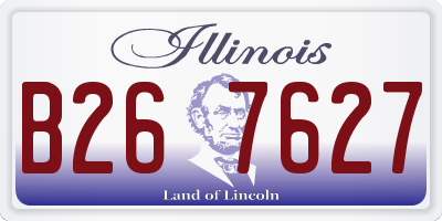 IL license plate B267627