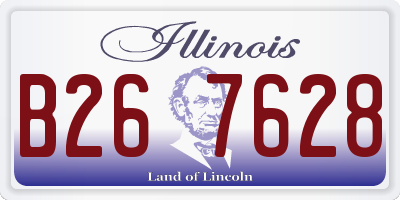 IL license plate B267628