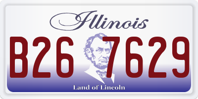 IL license plate B267629