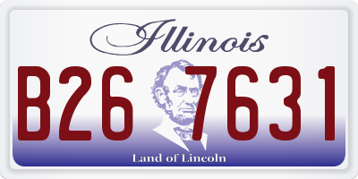 IL license plate B267631