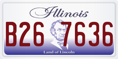 IL license plate B267636