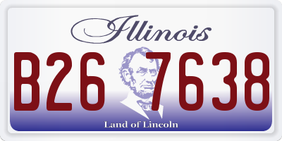 IL license plate B267638
