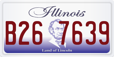 IL license plate B267639
