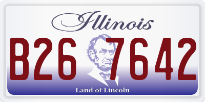 IL license plate B267642