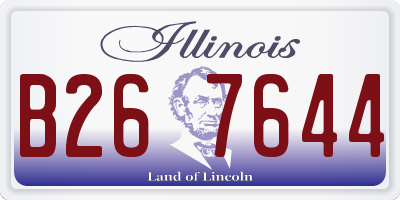 IL license plate B267644