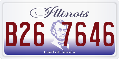 IL license plate B267646