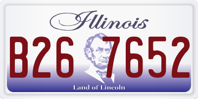 IL license plate B267652
