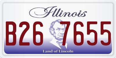 IL license plate B267655
