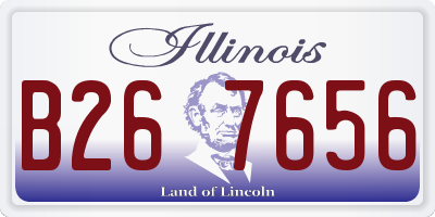 IL license plate B267656