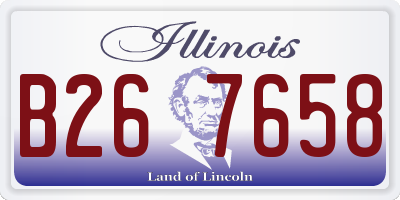 IL license plate B267658