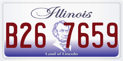 IL license plate B267659