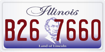 IL license plate B267660