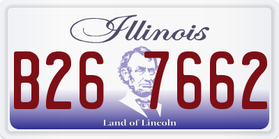 IL license plate B267662