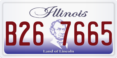 IL license plate B267665