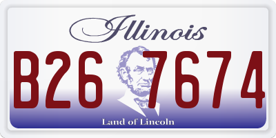 IL license plate B267674