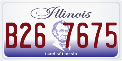 IL license plate B267675