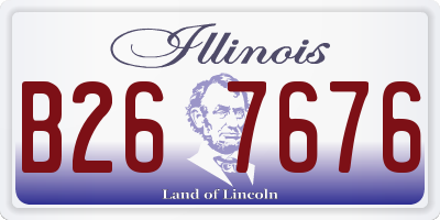 IL license plate B267676