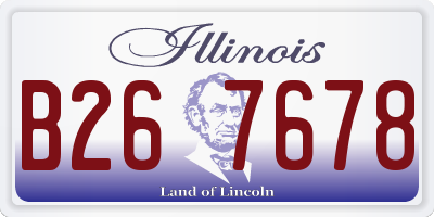 IL license plate B267678