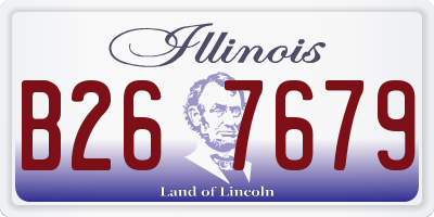 IL license plate B267679