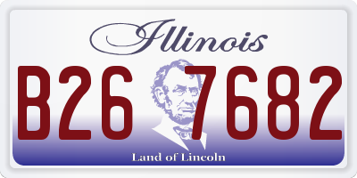 IL license plate B267682