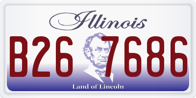 IL license plate B267686