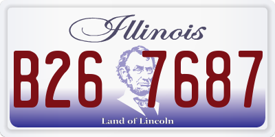 IL license plate B267687