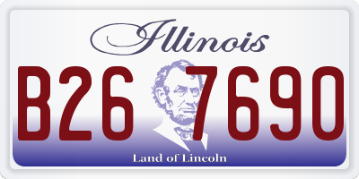 IL license plate B267690