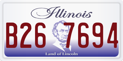 IL license plate B267694